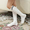 Girls' School Socks with Bow and Polka Dot Design