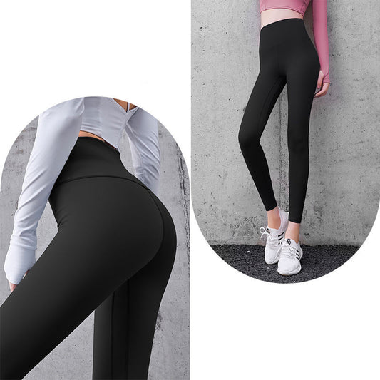 Pantalones de Yoga Cintura Alta 9/10 para Fitness y Running