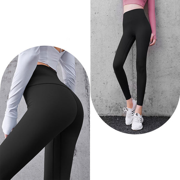 Pantalones de Yoga Cintura Alta 9/10 para Fitness y Running