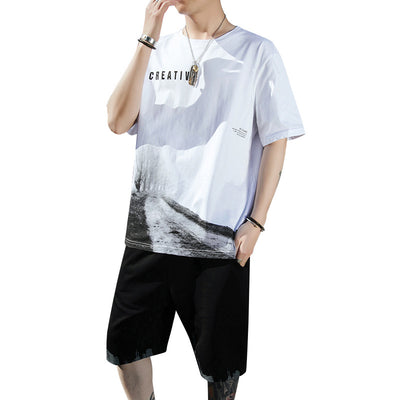Camiseta Hombre Manga Corta Ice Silk Suelta y Cómoda - Image 6