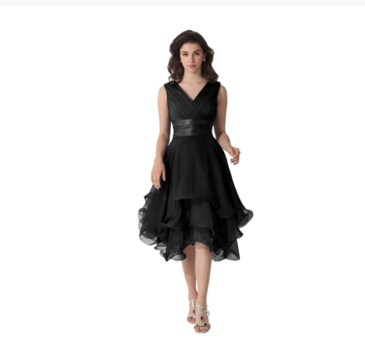 Vestido Corto de Dama de Honor - Colección de Comercio Exterior Lista para Vender