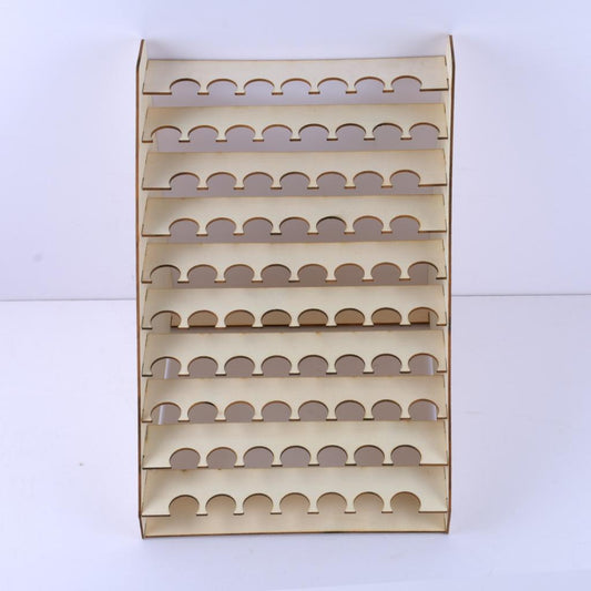 Organizador de Pintura y Brochas 75 Agujeros - Soporte de Almacenamiento para Herramientas de Arte
