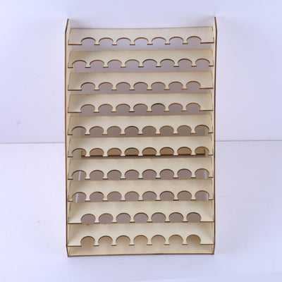 Organizador de Pintura y Brochas 75 Agujeros - Soporte de Almacenamiento para Herramientas de Arte