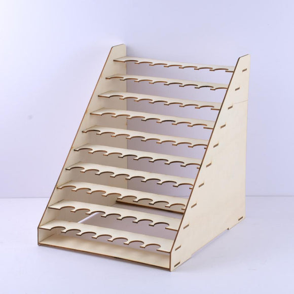 Organizador de Pintura y Brochas 75 Agujeros - Soporte de Almacenamiento para Herramientas de Arte