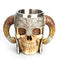 Vaso Calavera Caballero con Garra - Acero Inoxidable Resina
