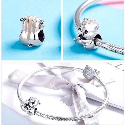 Dije Hámster Plata 925 - Accesorio DIY para Pulseras Personalizadas - Image 3