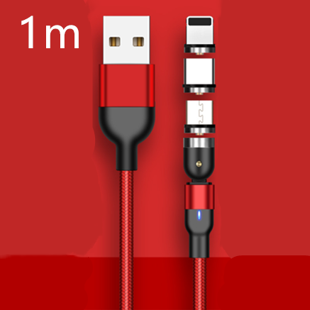 Cable de Carga Magnético Rotativo 540° - Conector Universal Tres en Uno - Image 15