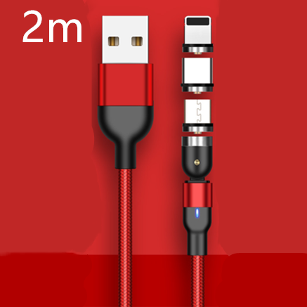 Cable de Carga Magnético Rotativo 540° - Conector Universal Tres en Uno - Image 18