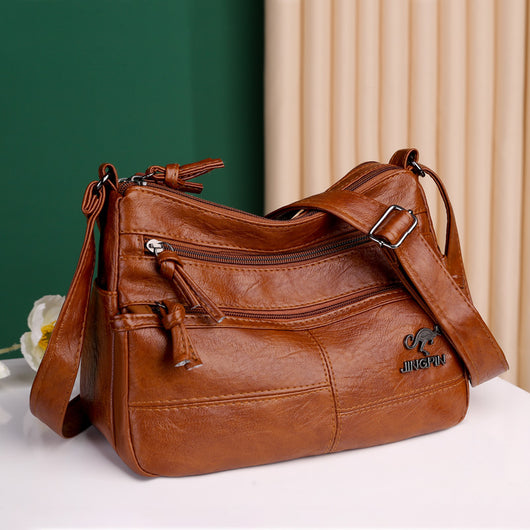 Bolso de Cuero Suave para Mujer - Bandolera Crossbody de Moda - Image 2