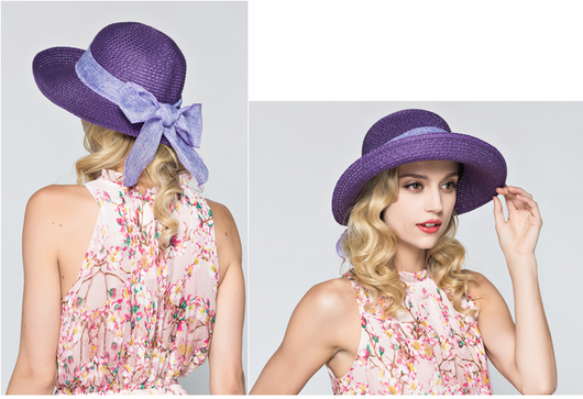 Sombrero de Paja para Mujer - Protección Solar Estilo Coreano Playa - Image 8