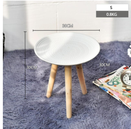 Mesa Lateral Redonda Nórdica Minimalista para Sala y Dormitorio - Image 8
