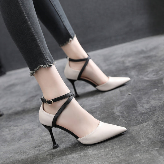 Tacones Stiletto Puntiagudos Primavera Otoño - Tallas Pequeñas - Image 12