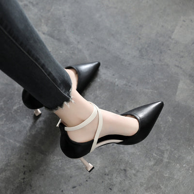 Tacones Stiletto Puntiagudos Primavera Otoño - Tallas Pequeñas - Image 5