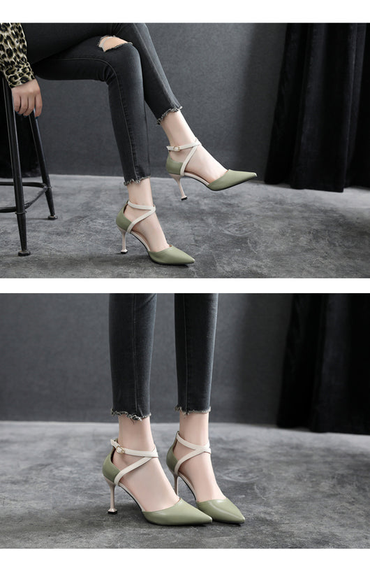 Tacones Stiletto Puntiagudos Primavera Otoño - Tallas Pequeñas - Image 8