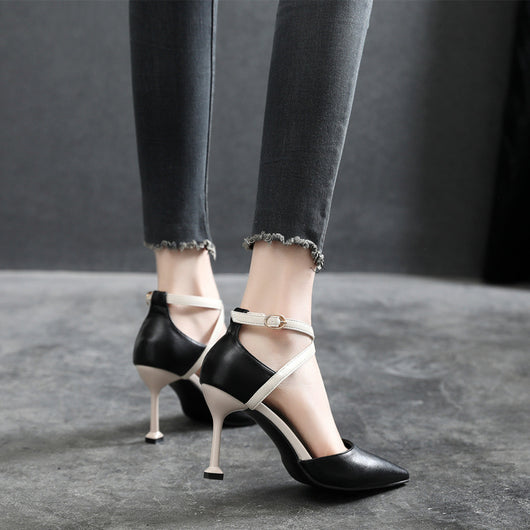 Tacones Stiletto Puntiagudos Primavera Otoño - Tallas Pequeñas - Image 4