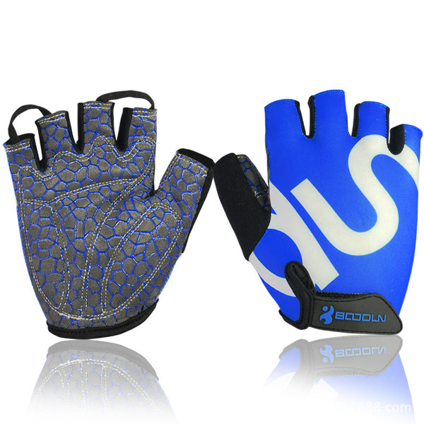 Guantes de Ciclismo Transpirables con Agarre de Silicona - Dedos Cortos