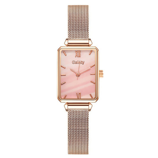 Reloj de Cuarzo para Mujer con Malla de Aleación Versátil