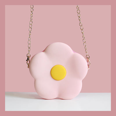 Bolsa Bandolera Pequeña para Niña con Cadena y Corazón Floral - Image 15