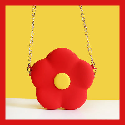 Bolsa Bandolera Pequeña para Niña con Cadena y Corazón Floral - Image 11