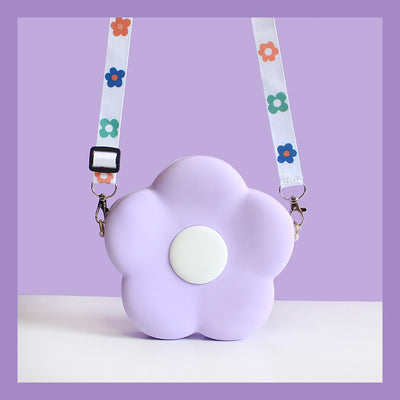 Bolsa Bandolera Pequeña para Niña con Cadena y Corazón Floral - Image 8