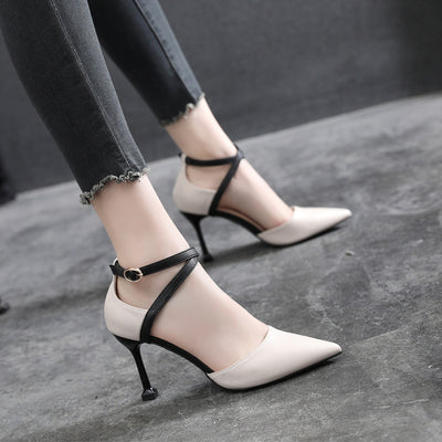 Tacones Stiletto Puntiagudos Primavera-Otoño Talla Pequeña - Image 16