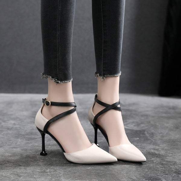 Tacones Stiletto Puntiagudos Primavera-Otoño Talla Pequeña