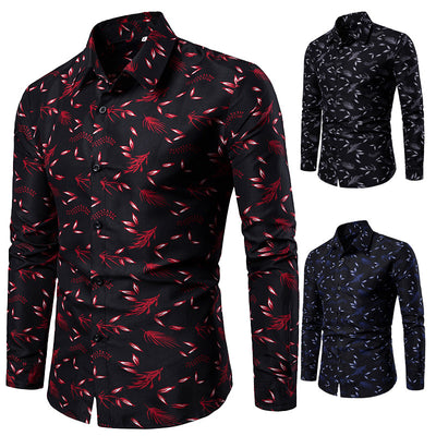 Camisa Estampada de Manga Larga para Hombre - Image 10