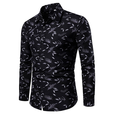 Camisa Estampada de Manga Larga para Hombre - Image 7