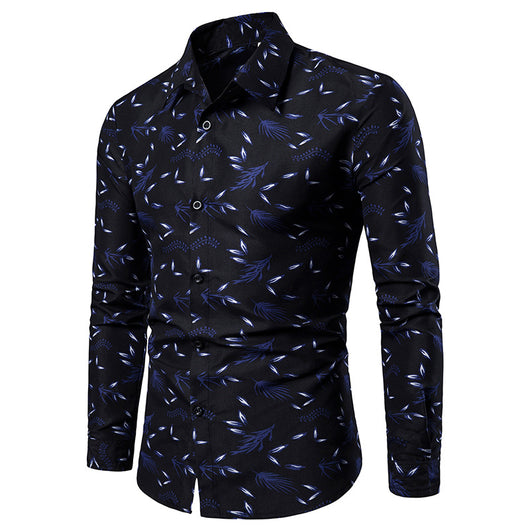 Camisa Estampada de Manga Larga para Hombre - Image 4