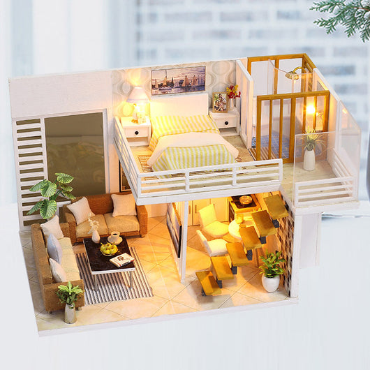 Cabaña de Madera DIY Elegante - Kit de Modelo Artesanal para Armar - Image 8