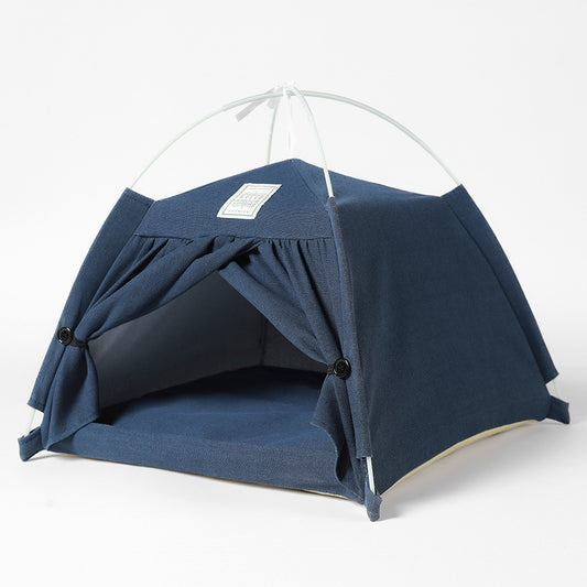 Nido Carpa Desmontable de Algodón y Lino - Estilo Verano