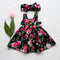 Vestido Infantil Floral con Banda para el Cabello