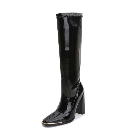 Botas Infantiles de Invierno con Tacón Grueso y Forro de Terciopelo