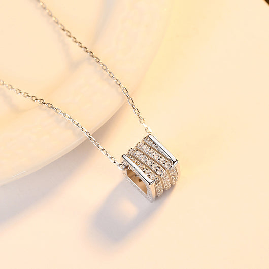 Collar Colgante de Plata Esterlina con Zirconia - Joyería Elegante para Mujer - Image 4