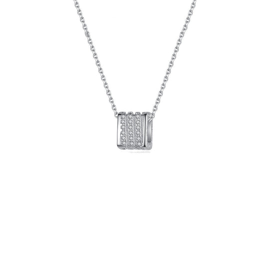 Collar Colgante de Plata Esterlina con Zirconia - Joyería Elegante para Mujer
