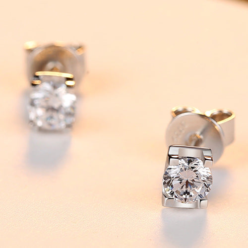 Aretes de Plata Esterlina 925 con Circón - Diseño Minimalista para Mujer - Image 10