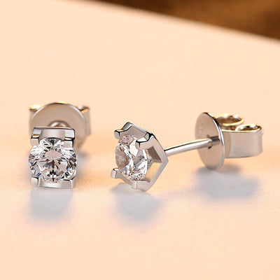 Aretes de Plata Esterlina 925 con Circón - Diseño Minimalista para Mujer - Image 11