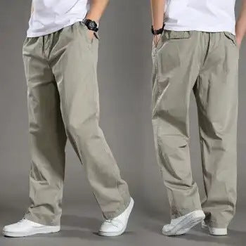 Pantalones Casuales de Algodón para Hombre - Talla Grande Verano - Image 12