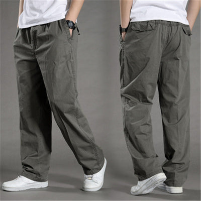 Pantalones Casuales de Algodón para Hombre - Talla Grande Verano - Image 11