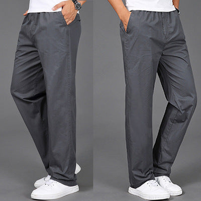 Pantalones Casuales de Algodón para Hombre - Talla Grande Verano - Image 3