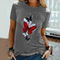 Blusa Estampado Mariposas Manga Corta Holgada