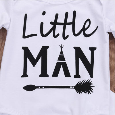 Conjunto de 3 Piezas para Bebé con Estampado de Letras, Mameluco Manga Larga y Gorro - Image 10