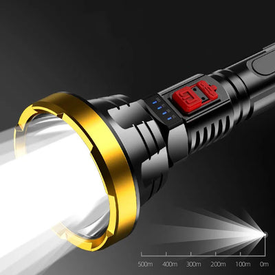 Linterna LED Táctica Recargable USB 90000 Lúmenes - Luz Súper Potente - Image 8