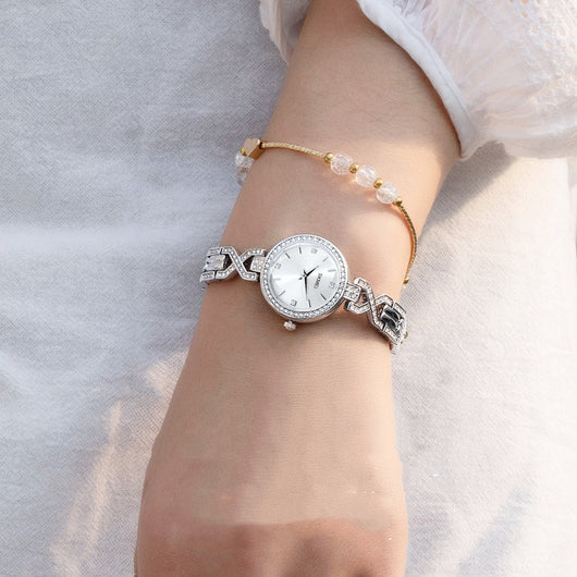 Reloj Pulsera Cuarzo para Mujer con Broche de Joyería Redondo - Image 4