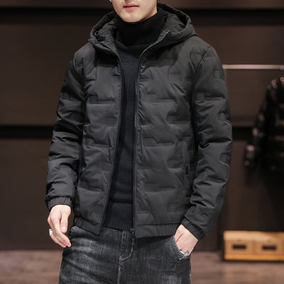 Chaqueta Acolchada de Invierno con Capucha para Hombre - Image 12