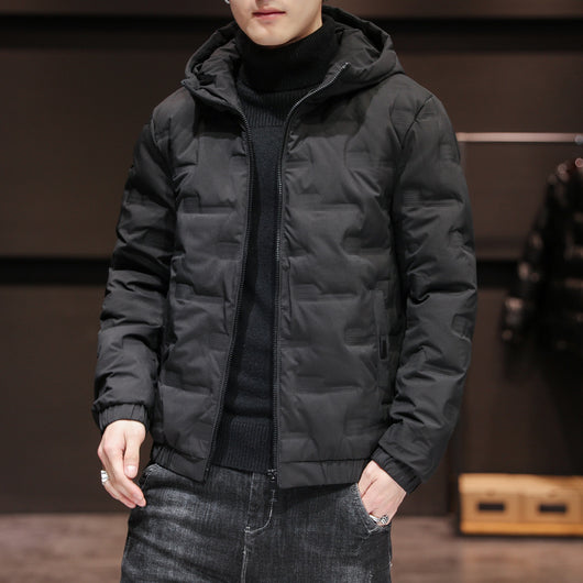 Chaqueta Acolchada de Invierno con Capucha para Hombre - Image 12