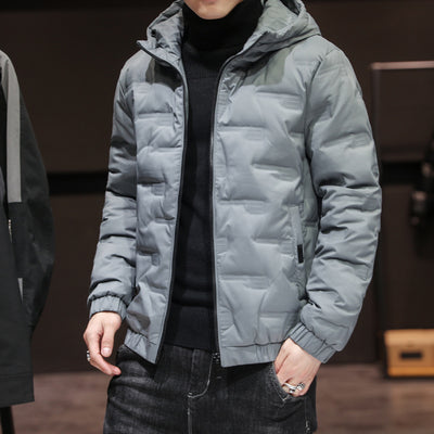 Chaqueta Acolchada de Invierno con Capucha para Hombre - Image 14