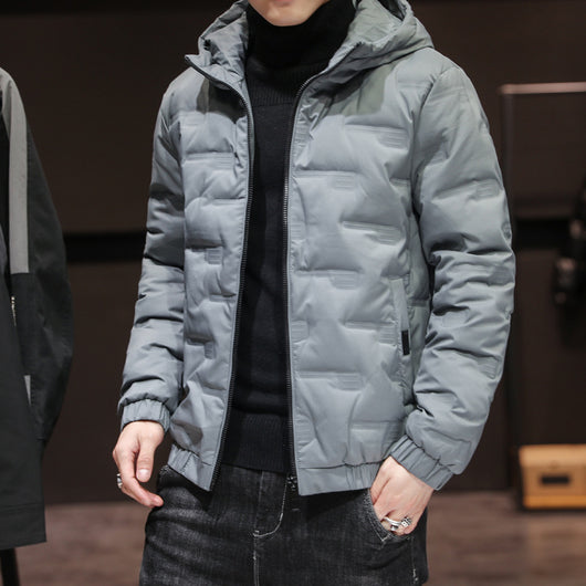 Chaqueta Acolchada de Invierno con Capucha para Hombre - Image 14