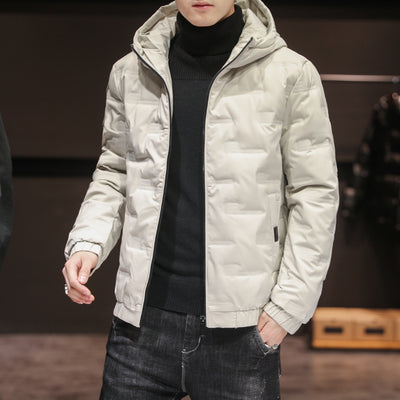 Chaqueta Acolchada de Invierno con Capucha para Hombre - Image 13