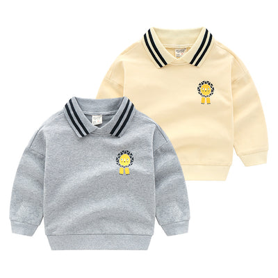 Sudadera Infantil a Rayas con Dibujos Animados - Chaqueta Casual de Manga Larga - Image 9